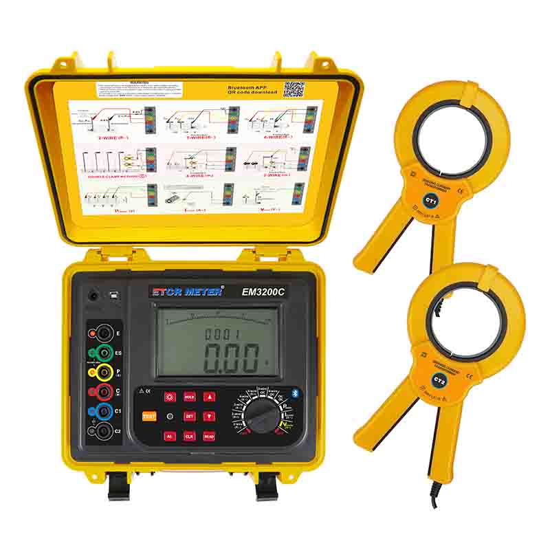 ETCR3200C Double Clamp Earth Resistance Tester